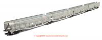 RT-OO-CAR4-437A Revolution Trains Quad set Cartic-4 car carrier - STVA light grey with mesh screens